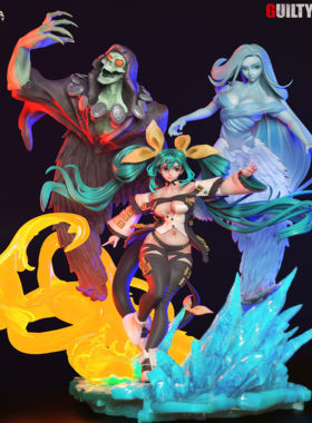 T041 Dizzy 罪恶装备 GK白模手办 光固化3D打印 STL图纸 sfw