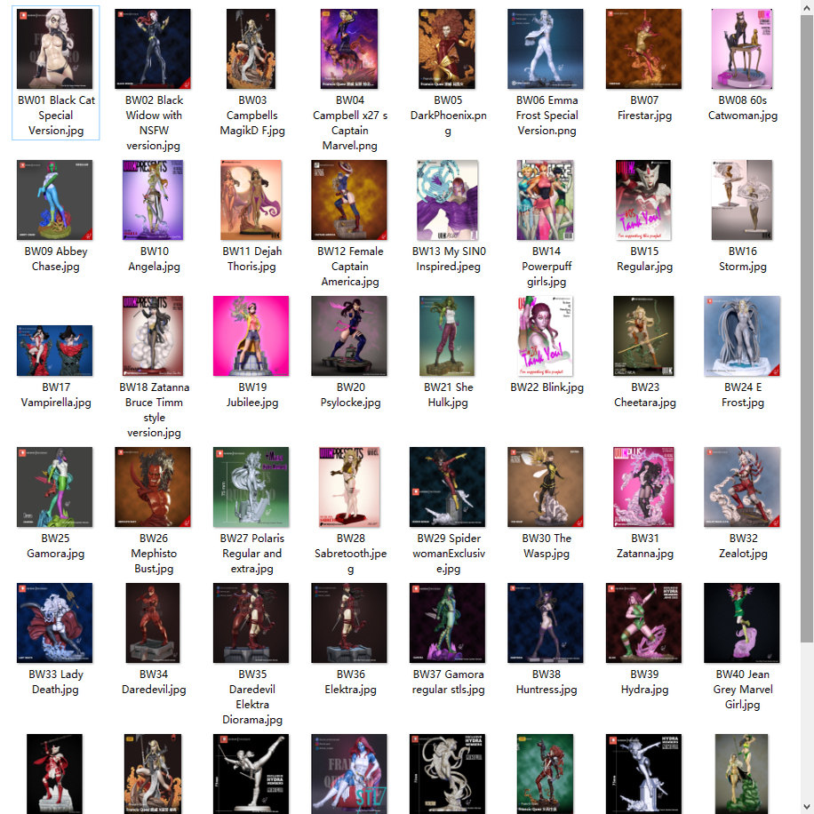 53套Francis Quez工作室合集 3D打印图纸 STL素材 自动更新 NSFW