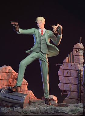 T096 Loid Forger GK白模手办 光固化3D打印 STL图纸 sfw