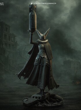 R129 战壕十字军 核弹女巫 GK白模手办 光固化3D打印 STL图纸