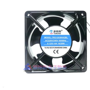 TRG12038HA2SL/BL泰锐格 220v工业小型轴流风机KTV电机柜散热风扇