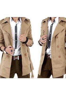 春季大码6xl男士200斤男人风衣外套Big yards men's trench c