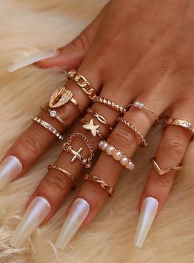 hot-selling index finger tail Joint ring set knuckle rings戒