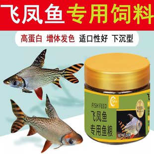 飞凤鱼饲料专用鱼食幼鱼鱼苗清洁鱼高蛋白下沉高蛋白增体发色鱼粮