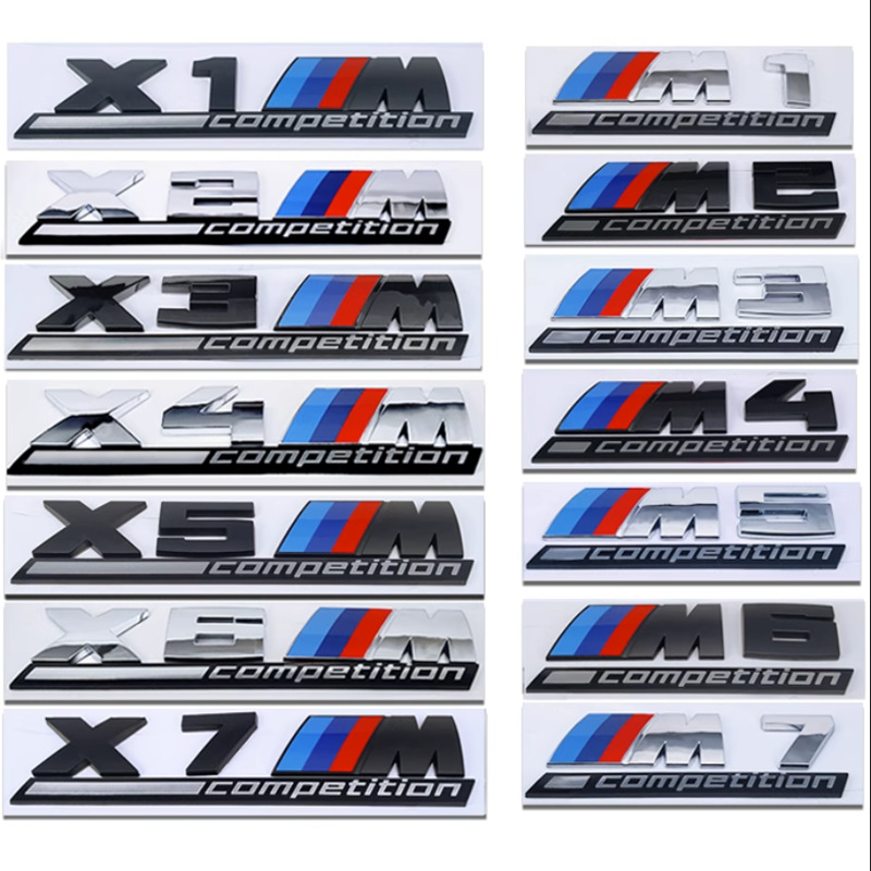 适用于宝马改装M雷霆版车标 X1M X3M X5M X6M M4M5M6M7侧标车尾标