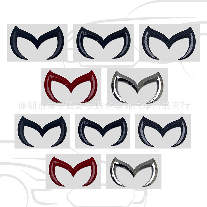 适用于马自达睿翼M2M3M5M6蝙蝠标后备箱标志贴个性改装蝙蝠M贴标