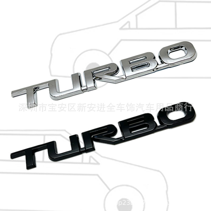 适用于丰田改装涡轮增压TURBO车标ABS新款连体改装后尾箱标志贴标