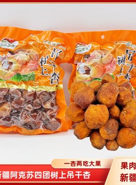 新江绿洲树上杏干吊干杏500g包邮
