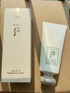 保湿 控油洁面乳 Whoo后拱辰享雪白洗面奶180ml 夕儿在韩国