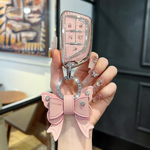 适用凯迪拉克钥匙套XT5 XT6车CT6壳XT4高级感XTS扣CT5包SRX女ATSL