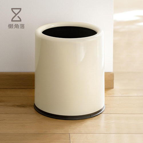 懒角落无盖双层垃圾桶