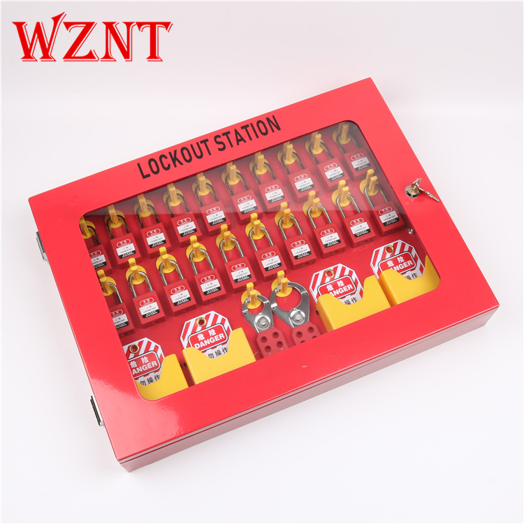 WZNT带门挂壁式锁具管理站金属挂板箱可视化安全停工工作站NT-X09