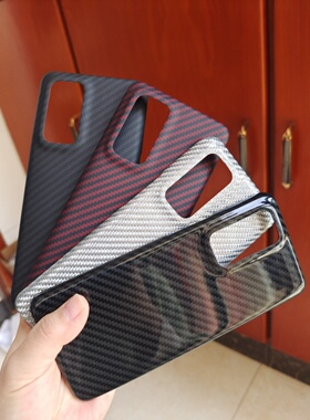 适用于P40 pro凯夫拉手机壳p40芳纶纤维保护套p40pro+超薄防摔简约时尚硬壳工厂直销可定制