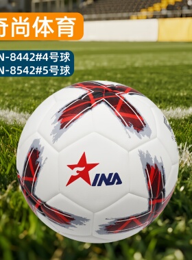茵浪足球8442儿童青少年专用正品成人比赛4号5号球8542耐磨热粘合