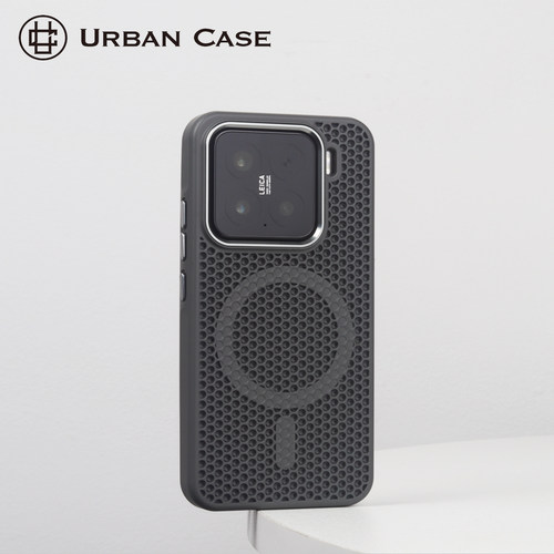 Urban Case蜂窝软壳散热金属镜头框升级版磁吸适用于小米15spro手机壳小米14/15保护套防摔抗手汗防指纹个性