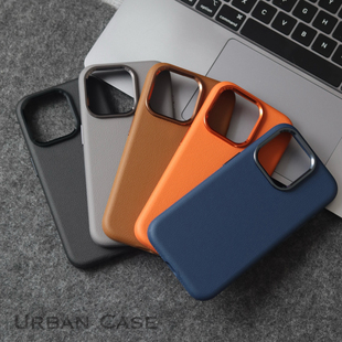 Urban 素皮贴皮软边磁吸适用于iPhone17promax手机壳苹果16promax防摔保护套防手汗防摔耐磨磨砂商务风 Case