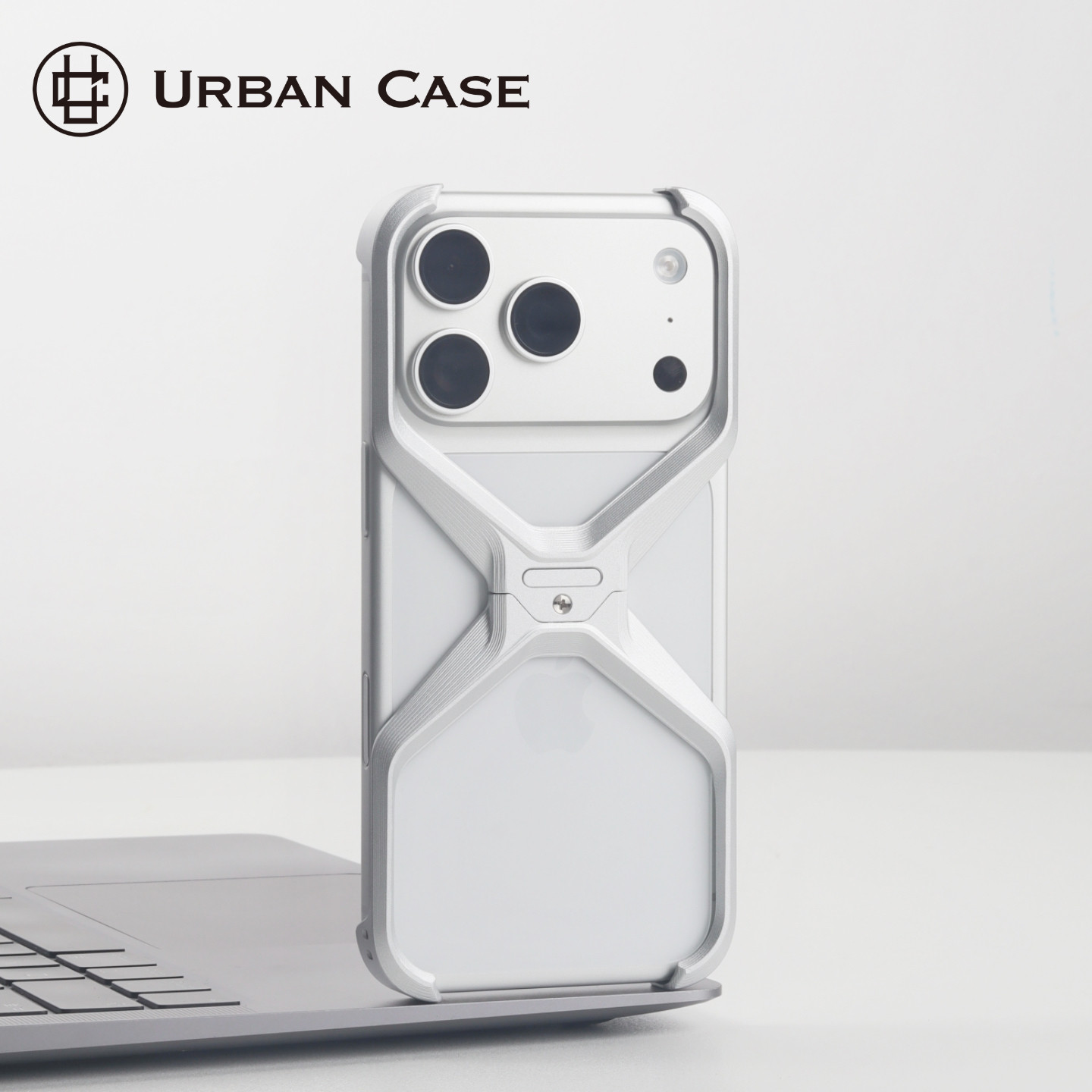 URBAN CASE X异形拼接铝合金金属手机壳适用于iPhone17promax苹果17pro无边框保护套个性创意男款
