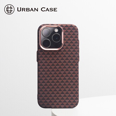 URBAN CASE 菱格格纹凯夫拉纹适用于iPhone16promax轻薄散热磁吸手机壳苹果15pro磨砂保护套壳个性2025新款