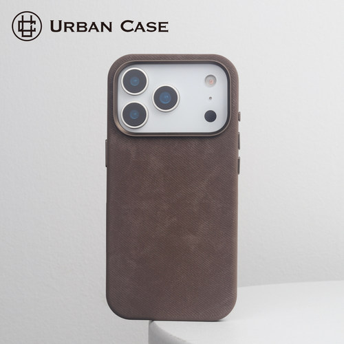 URBAN CASE 适用于17promax封闭拍摄按键磁吸手机壳苹果16pro拉平法兰绒保护套封按键废拍摄按键专用壳高级