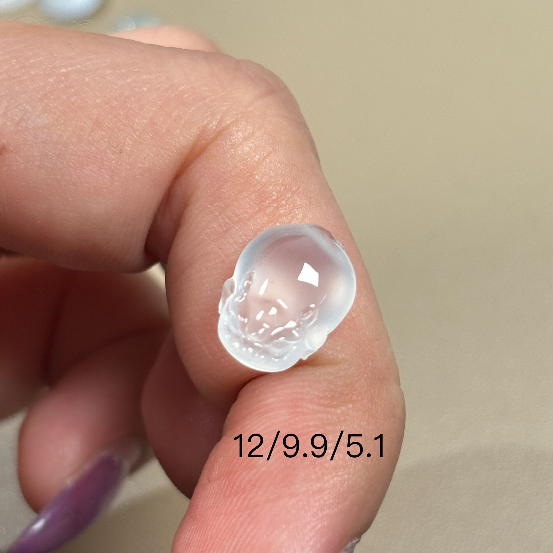 天然翡翠A货招财貔貅 高冰种起光貔貅戒指提溜  双面鼓饱满金蟾