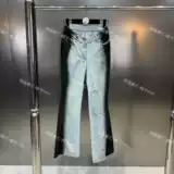 Джинсы, брендовый корсет, градиент, свободный прямой крой, эффект подтяжки, европейский стиль