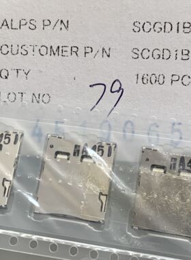SCGD1B0201 ALPS Micro SIM 步步高手机 SD卡座 深圳仓储出售