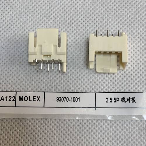 93070-1001molex连接器2.5mm 5pin线对板PCB插座头930701001现货