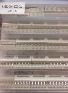 JWT连接器SMH200-2X10A 2X10A针座 立式 20pin 20P 深圳仓储