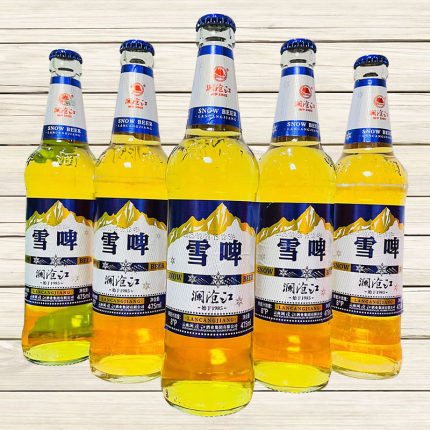 澜沧江系列啤酒雪啤 475mlx6瓶酒精度2.5度原麦汁浓度8度云南特产