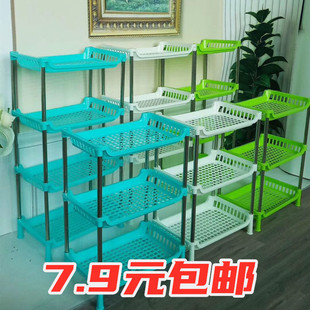 双11桌面置物架塑料化妆品厨房调料架多层收纳整理架卫生间置物架