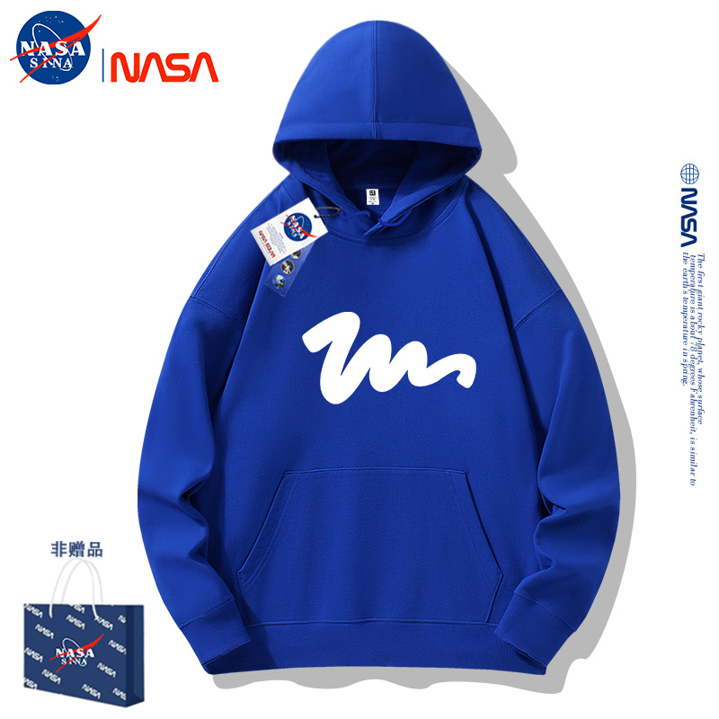 NASA联名潮牌连帽卫衣女春秋薄款2024新款爆款学生情侣外套男上衣