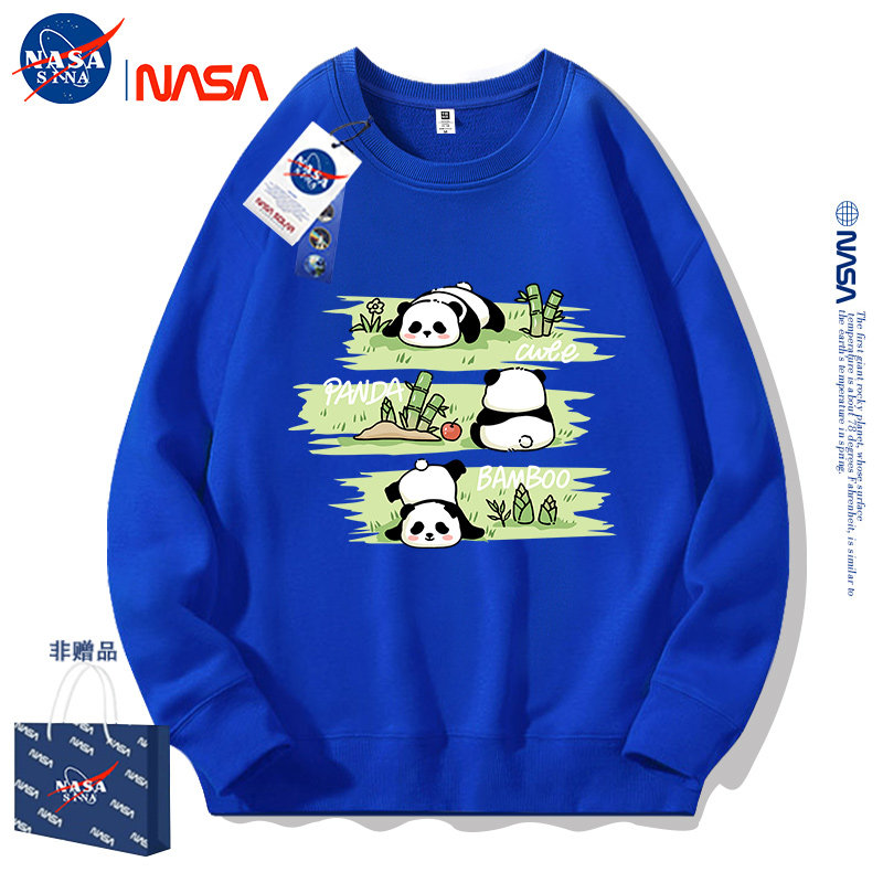 NASA联名圆领卫衣男款春秋季复古重磅卫衣潮牌宽松男生上衣服外套,男装,卫衣,淘宝优惠券,粉丝福利购,淘宝优惠卷