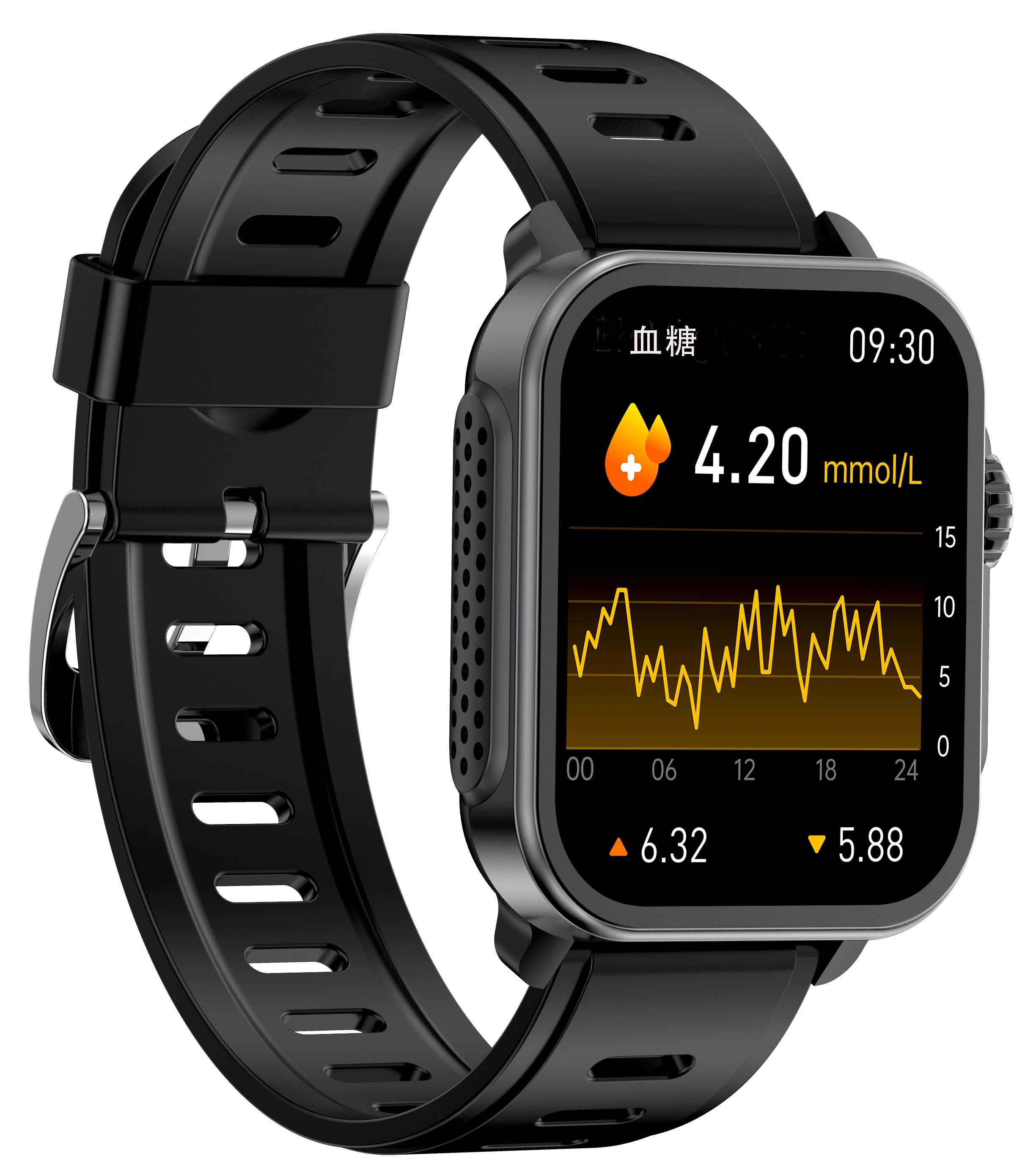 스마트 심박수 및 혈압 모니터링 시계 24시간 자동 모니터링 고정밀 비침습적 무통 및 다기능