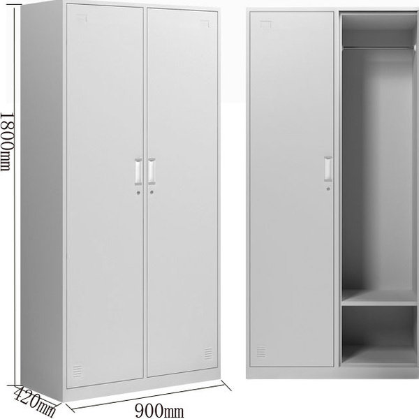 特价铁皮更衣柜储物收纳阳台柜子带锁办公室员工A4文件资料档案柜