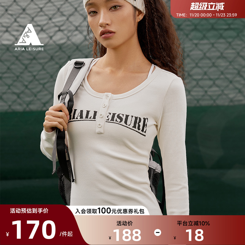 AriaLeisure长袖运动T恤