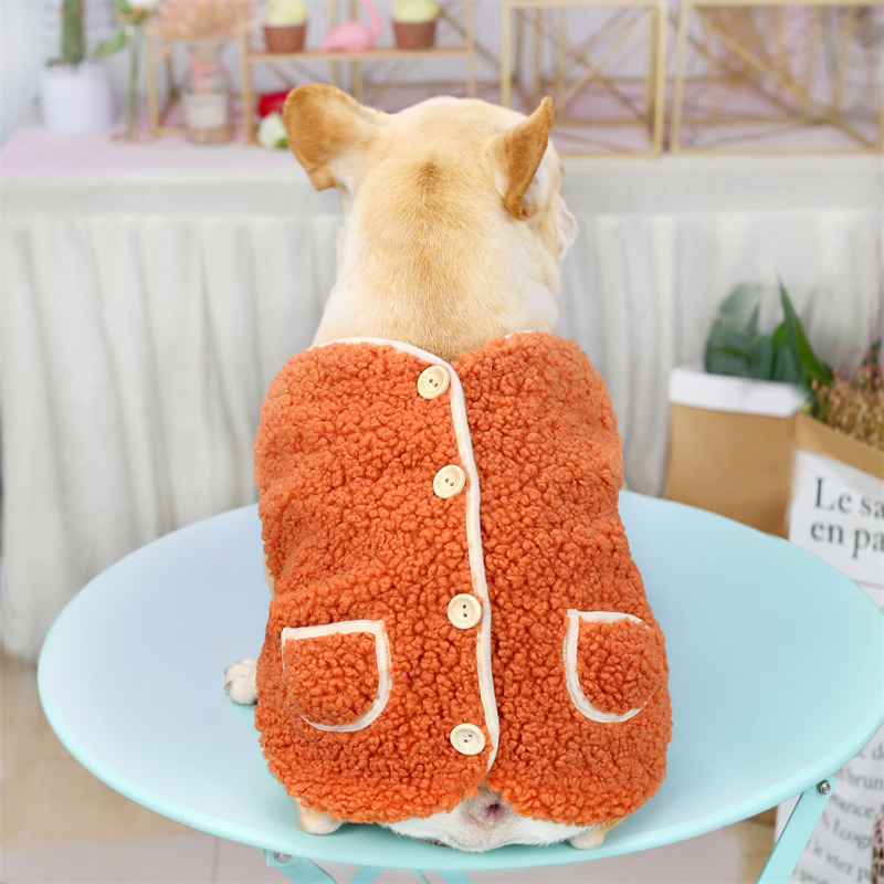 斗牛犬宠物狗狗衣服加绒秋冬装