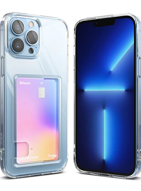 韩国Ringke适用苹果iPhone17/15/14/Pro/Max透明卡套Plus插卡手机壳防摔保护套可挂绳