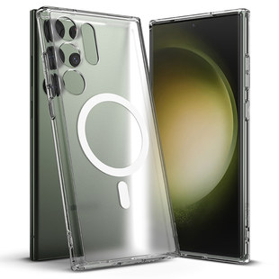 韩国Ringke哑光透明磁吸手机壳适用 三星S25/S24/S23/Ultra/Plus无线充电S23轻薄防摔保护套