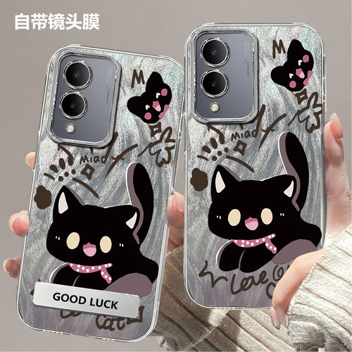 带镜头膜适用vivo Y36i手机壳y36m全包y36可爱猫咪高颜值防摔硬壳高级感v2247a保护套轻奢软边创意新款手机套
