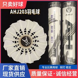 华美a1a2ahj203鹚鸪鸭羽毛球12只耐打稳定准确大学生比赛5训练