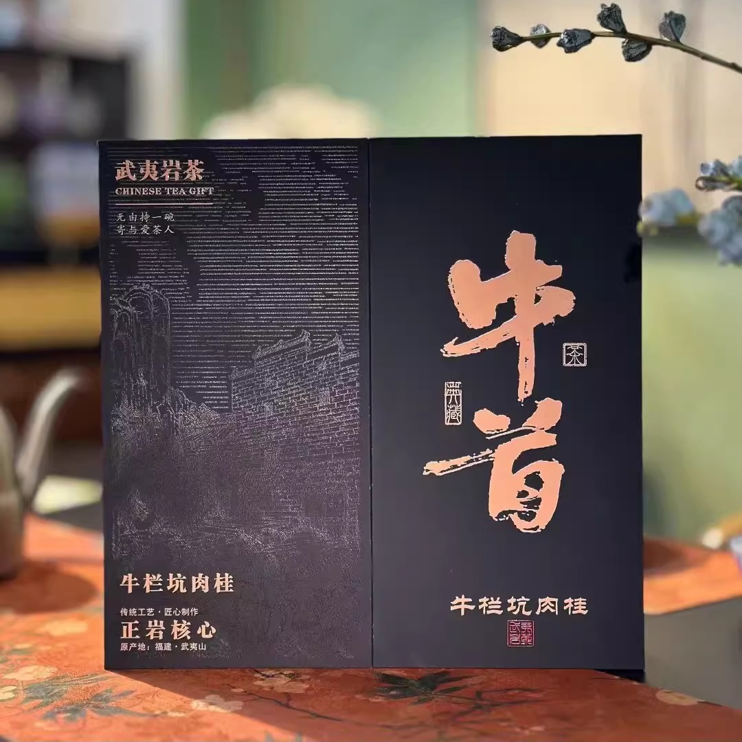 （买十送一）牛栏坑肉桂武夷山岩茶正岩大红袍牛首茶叶礼盒装茶叶