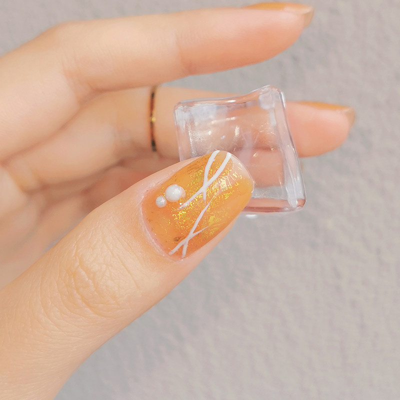 玩卡189胡萝卜透橘夏季新品美甲店专用diy可卸美甲冰透玉脂甲油胶