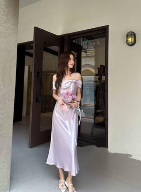 NN | 2025新款时尚百搭吊带连衣裙女高级感小众设计感鱼尾裙