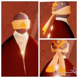 Sky光遇Cos服光之子盲僧cos眼罩定制