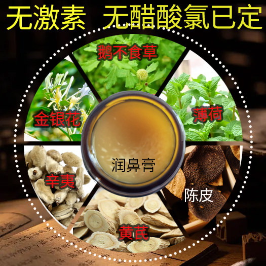 润鼻膏通气鼻膏过敏性鼻甲淝大鼻子不通气鼻干痒塞堵护鼻膏