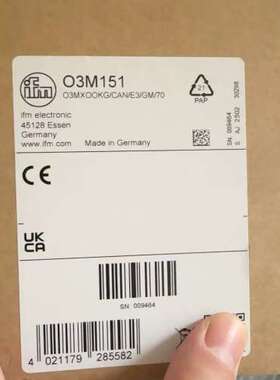 正品IFM易福门O3M151 3D传感器，德国制造，