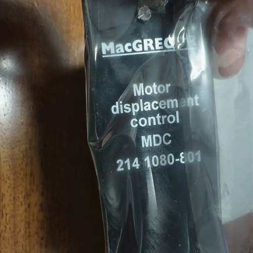 MACGREGOR MOTOR DISPLACEMENT C