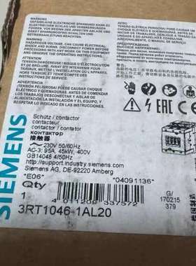 3RT1046-1AL20 正品 标价