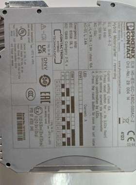 MOTORSTARTER订货号2900414 ELR H5-IES-SC-24DC/500AC-2