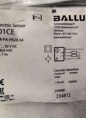 议价巴鲁夫BALLUFFBOS01CE BOS 18M-